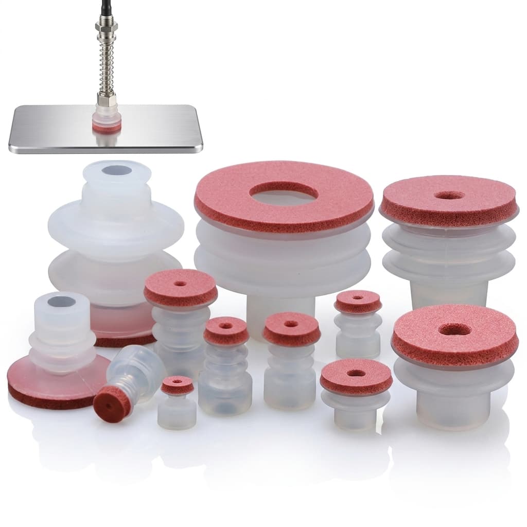 Foam vacuum gripper component for carton and package handling