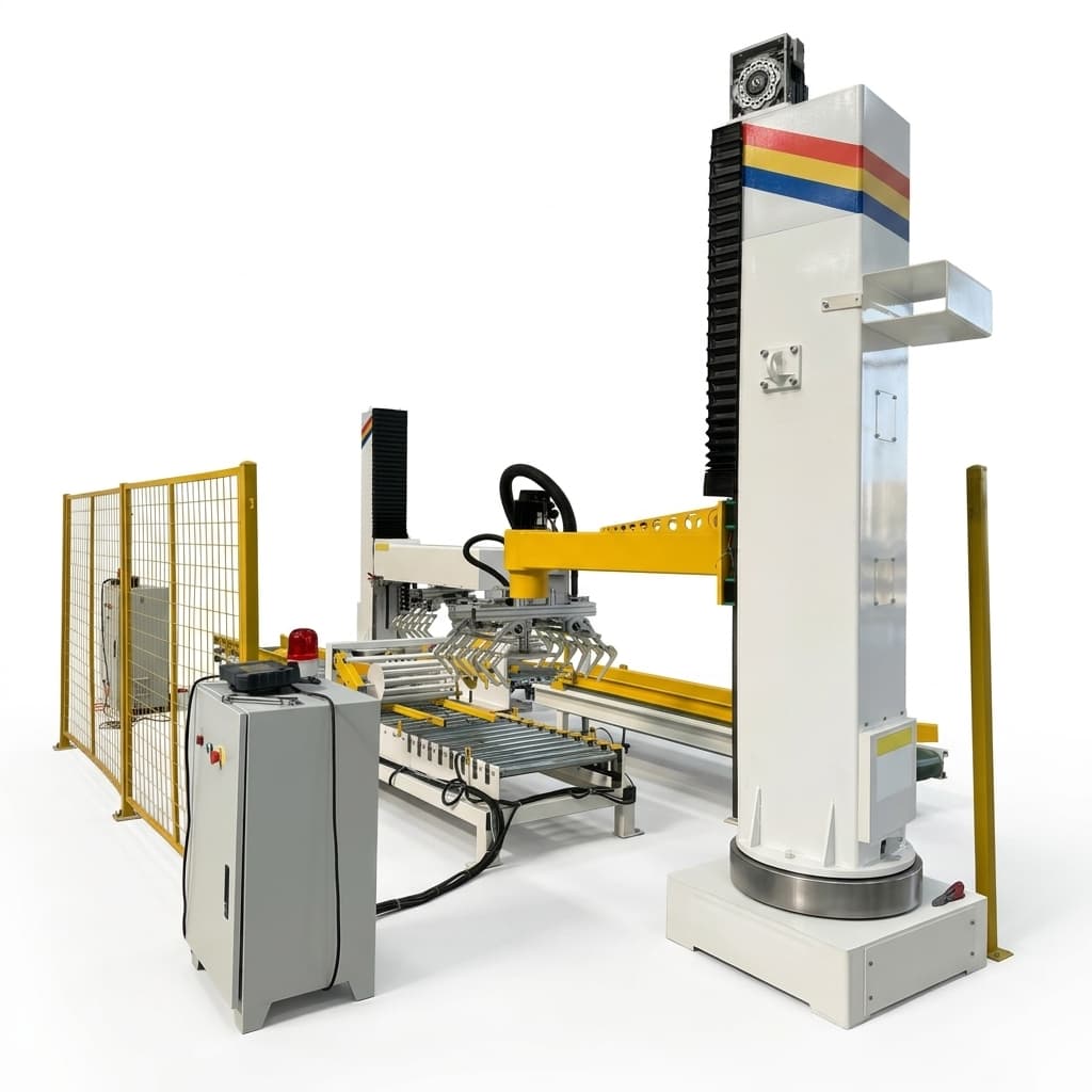 Heavy-duty palletizing robot gripper for packaging automation