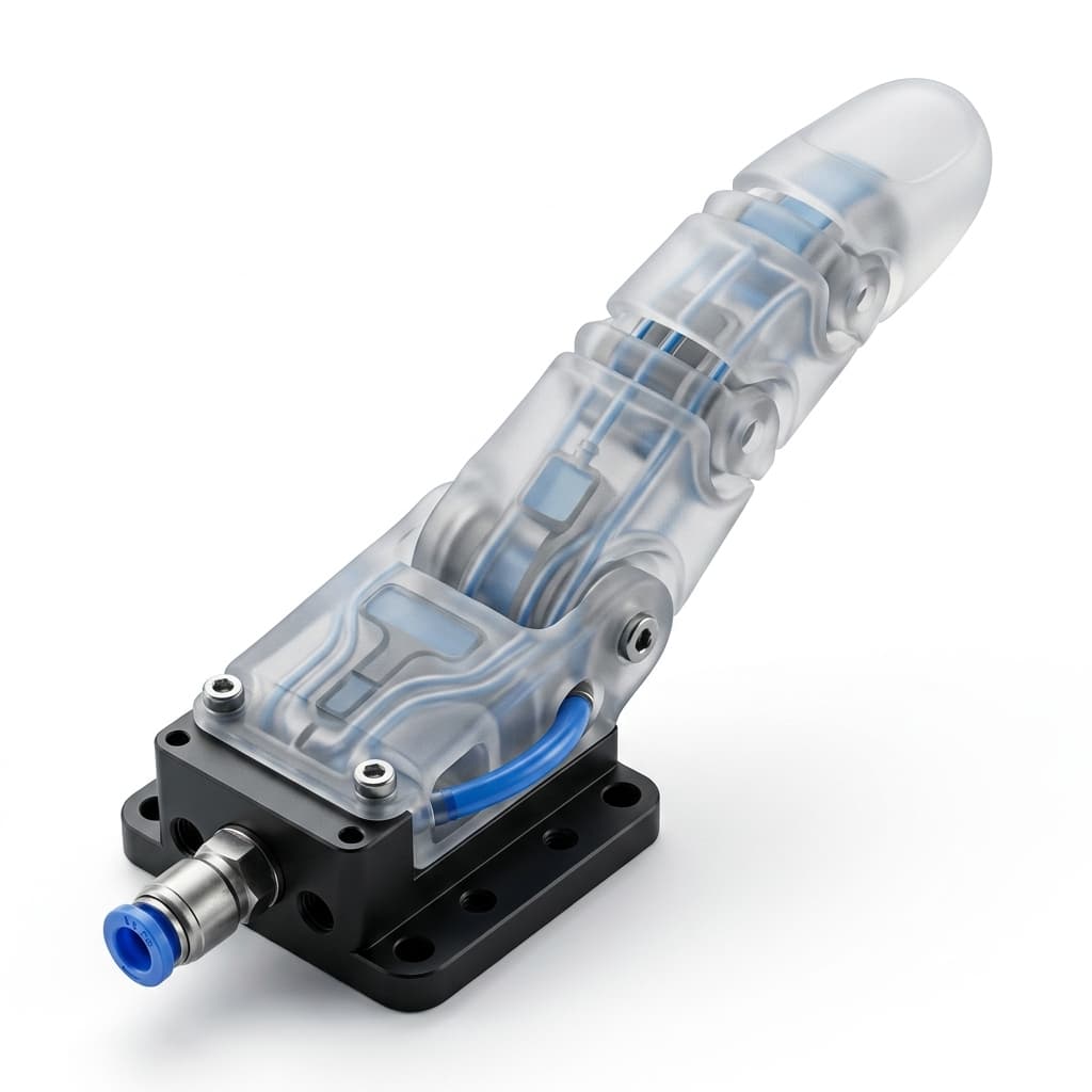 Soft robotic gripper component for custom EOAT contact planning