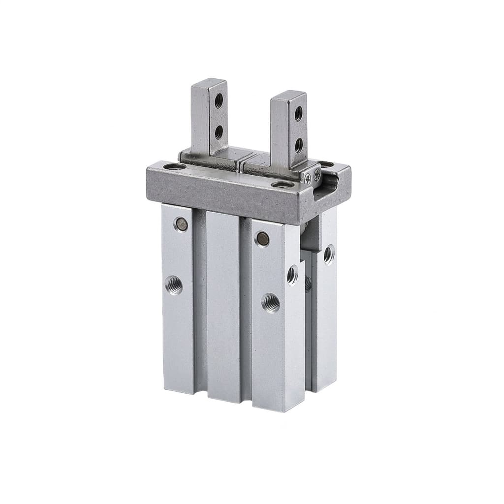 Adaptive robot gripper with bracket and mounting context