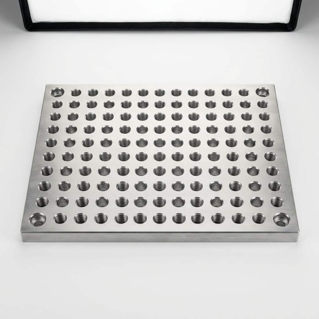 CNC milled tooling plate for automation fixtures