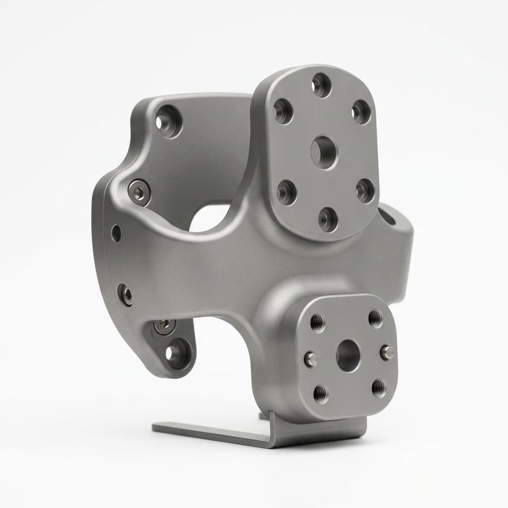 CNC machined collaborative robot sensor mounting bracket
